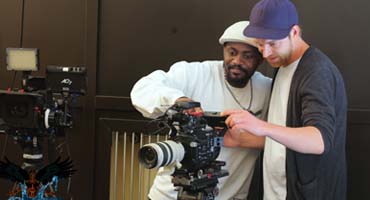 LANIZMEDIA Team mit Sony FS7 am Set in München