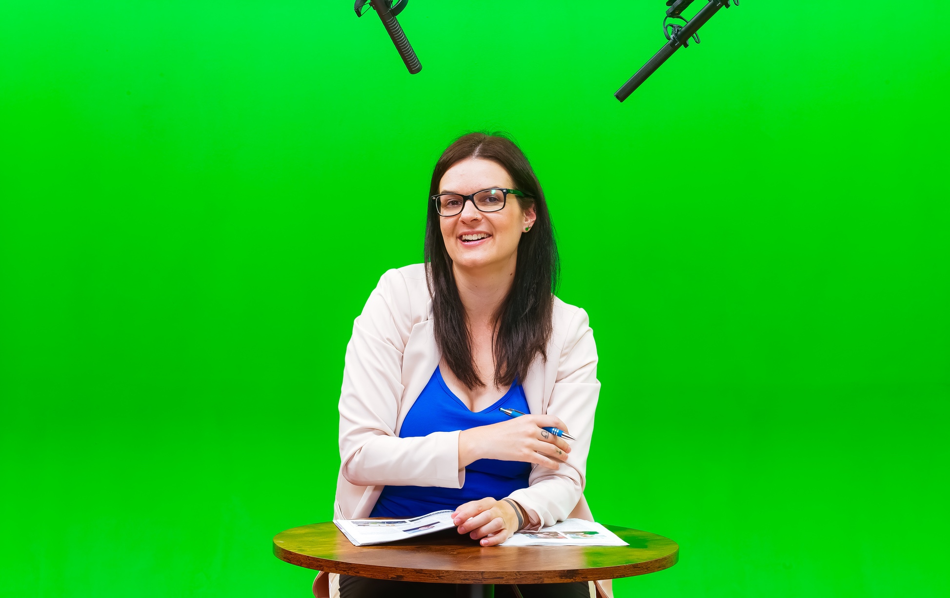 LANIZMEDIA GmbH Team beim Dreh im Greenscreen Studio in Unterhaching bei München